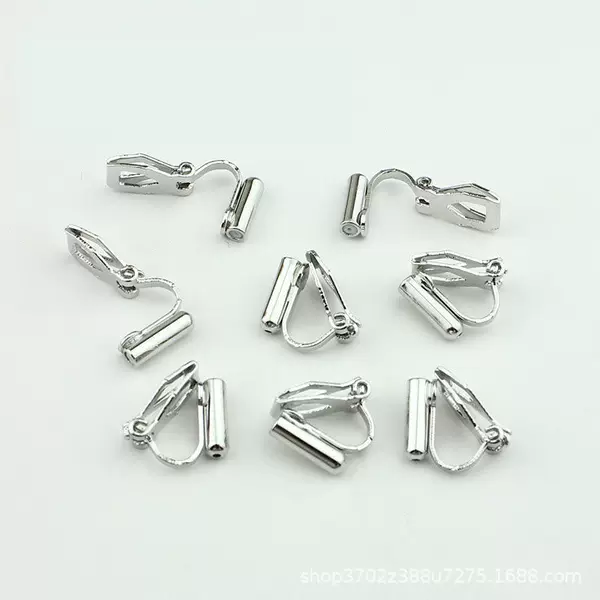 Triangle Ear Clip Converter Earrings Silver Needle Conversion Triangle Clip Jewelry Accessories DIY Handmade Earless Ear Clip