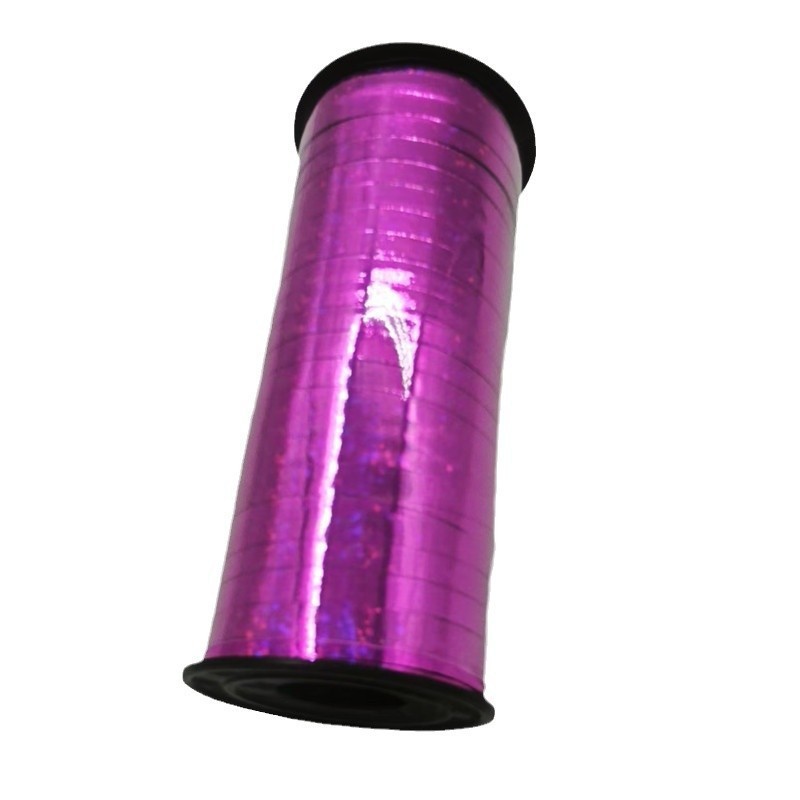 100 yardas de alto globo láser accesorios de globo láser brillante metal de fiestas cinta de regalo