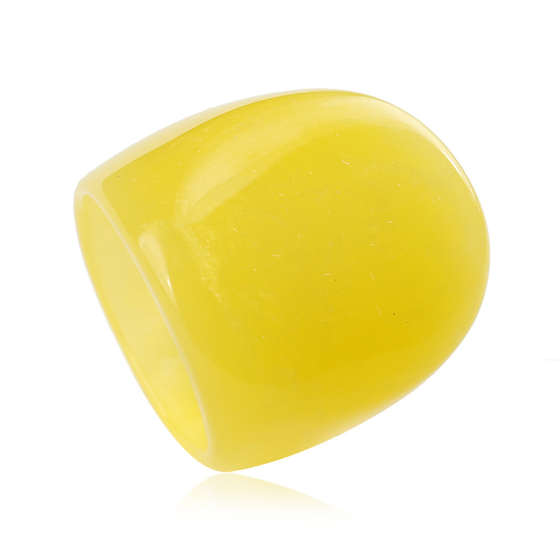 Retro geometric wide acrylic ring wholesale