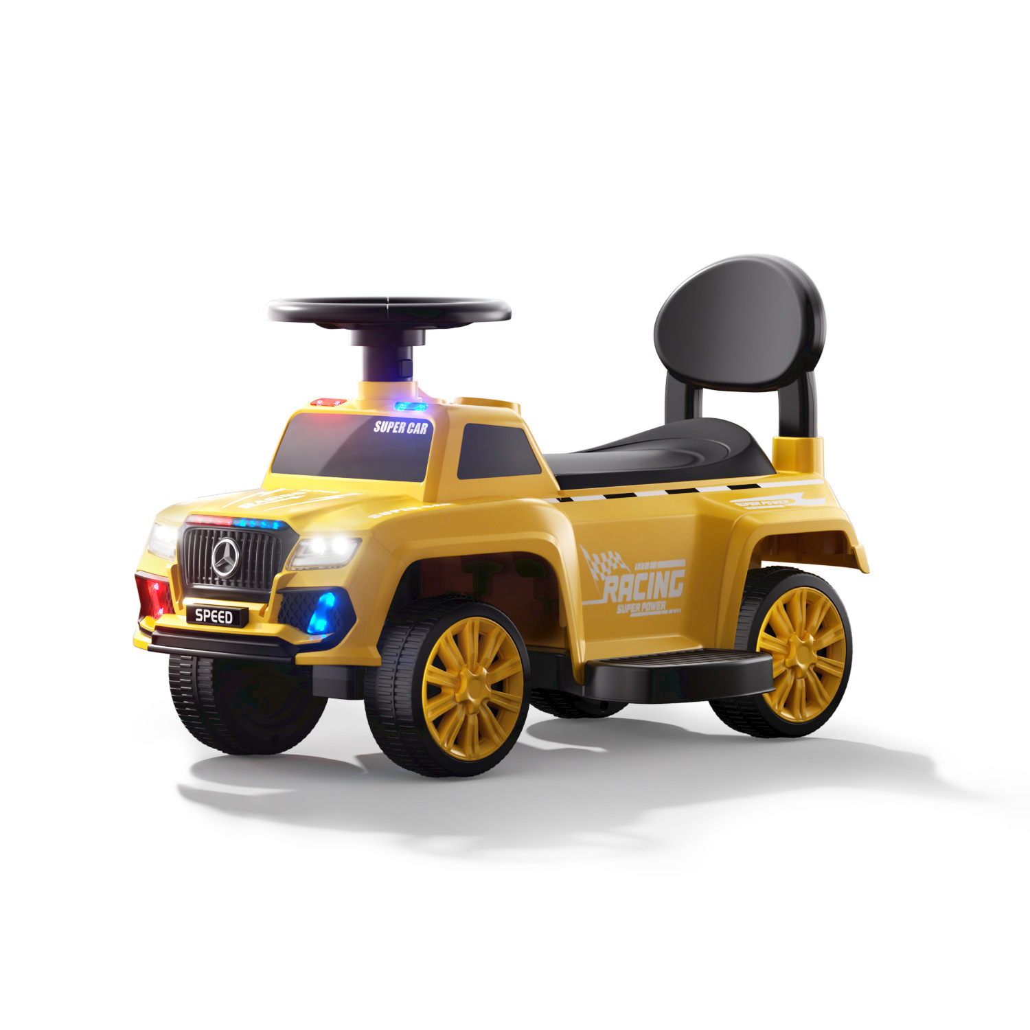 Nuevo patín eléctrico para niños patín anti-rollback puzzle educación temprana protección de seguridad caminante motocicleta de playa