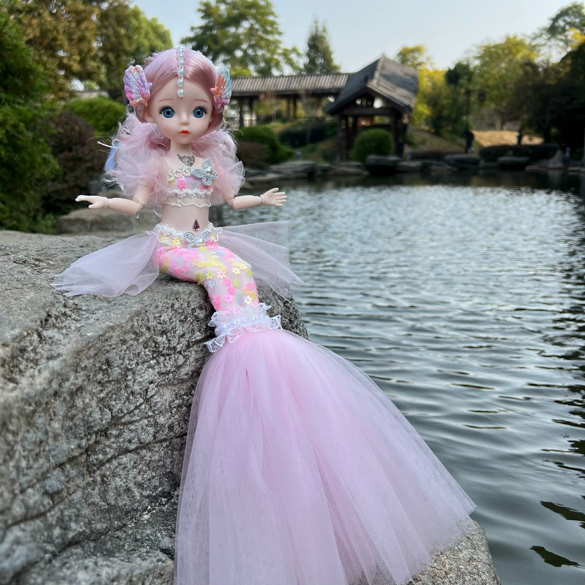 Doll, children's toy, 12 inch, mermaid, Birthday gift
