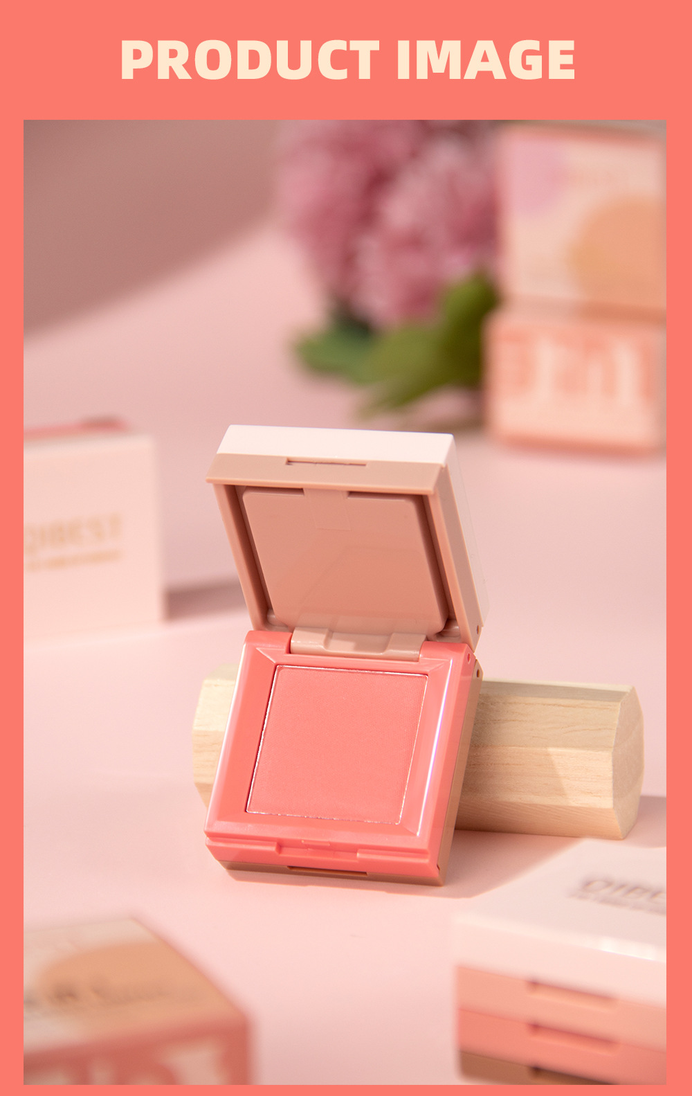 Qibest 3-in-1 Facial Makeup Box: Highlighter Blush, Pearlescent, Polarized, Three-dimensional, Matte, Natural, and powder-free eyeshadow palette undefined