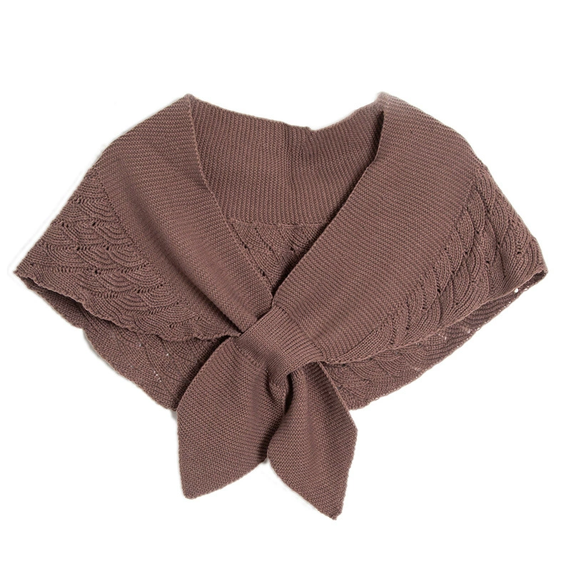Knitted cloak, Korean style knitted shawl, soft acrylic/wool blend, 63 cm, multiple colors