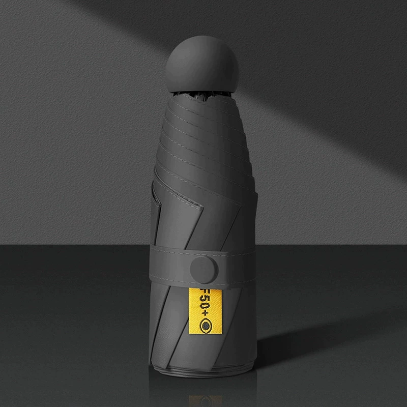 Small capsule solar-powered, umbrella, high-quality style, increased thickness, sun protection, custom-made