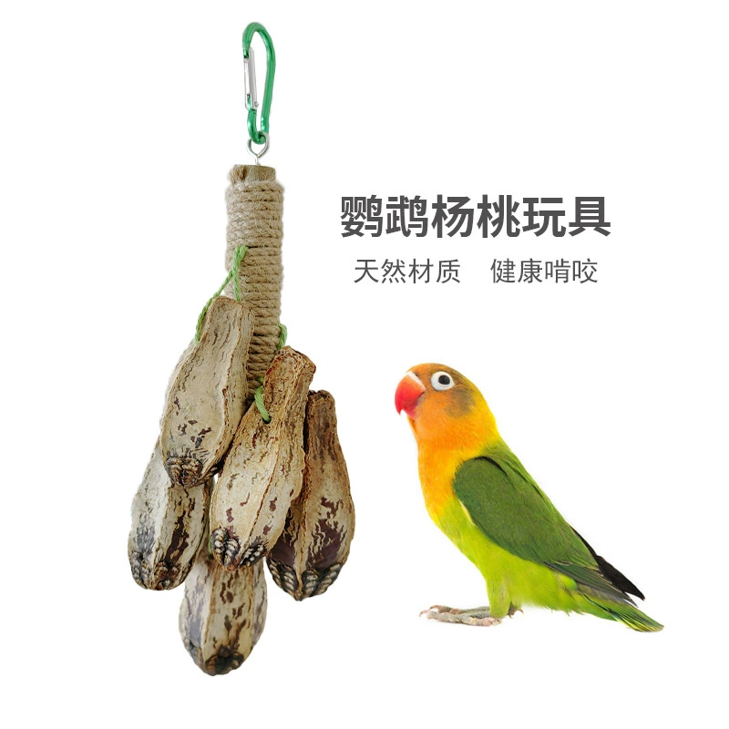 Трансграничный экспорт игрушка попугай поставки укуса попугая подставка для птиц Rod Bird Cage украшение интерьера Ландшафтный шлифовальный рот для снятия душной веревки для укуса