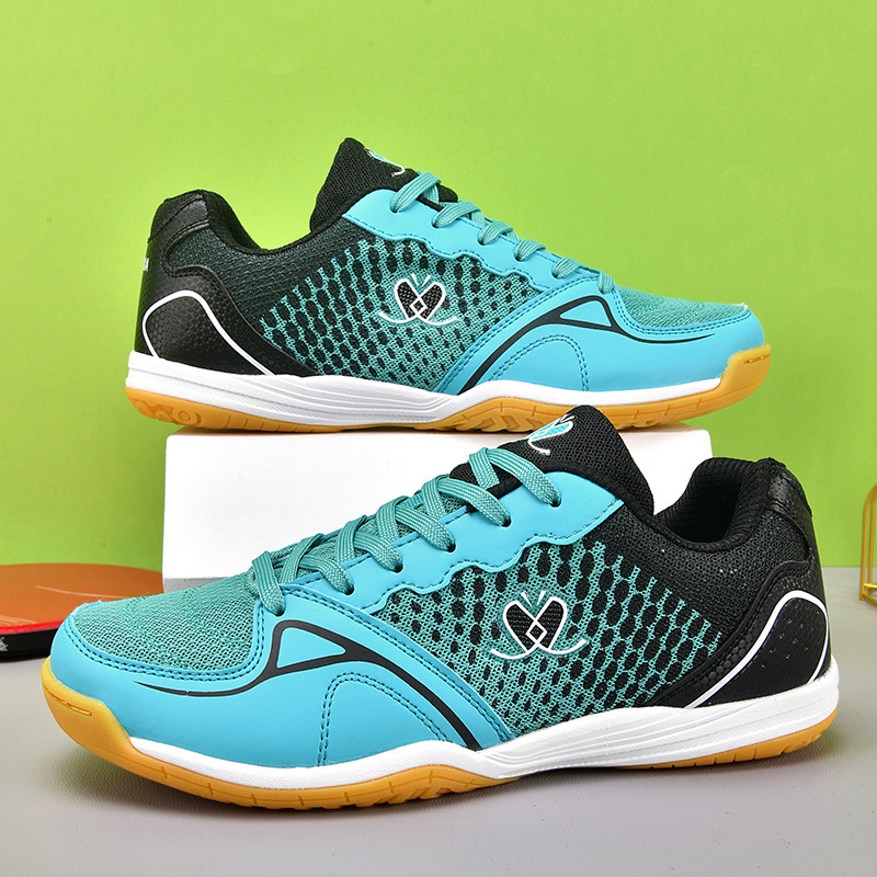 Cross-Border New Men's and Women's Breathable Table Tennis Shoes, Casual Tennis Training Badminton Shoes, Sports Trendy Shoes, Drop Shipping