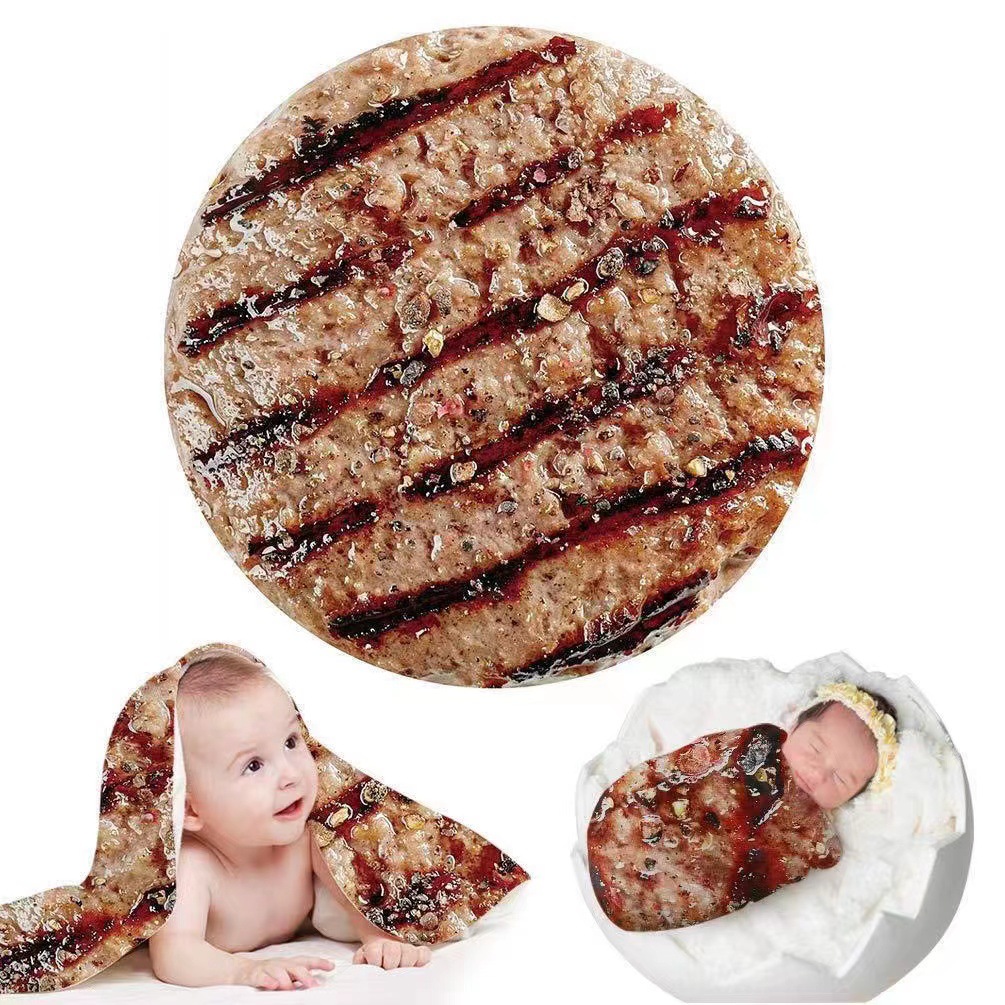 Nueva venta caliente del bebé de simulación de Repollo manta del abrigo del bebé divertido foto manta franela manta caliente