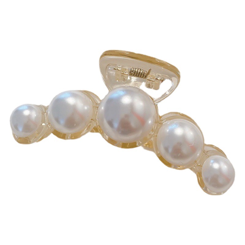 Pearl Hairpin Hairpin Hairpin Back of Head Small Grabber Female Summer Hair Clip Headwear Korean Hair Accessories Shark Clip
