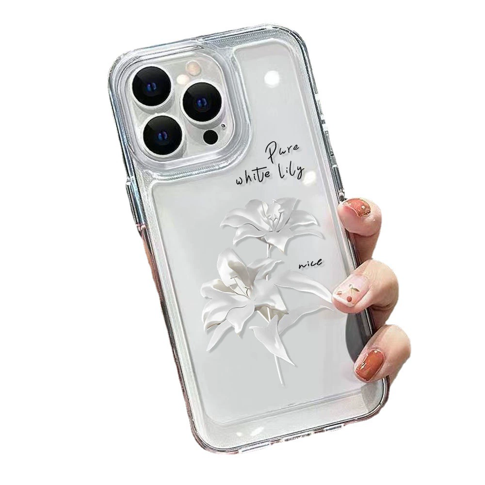 Apple, совместимый чехол для телефона, iPhone 13, цветочный рисунок, iphone, 17promax, 14