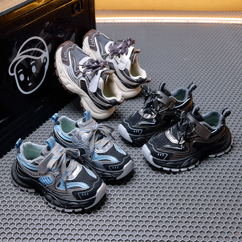 Zapatos deportivos infantiles de otoño 2026 zapatos infantiles niñas respirables zapatos de papá ecológicos zapatos de running casuales para niños