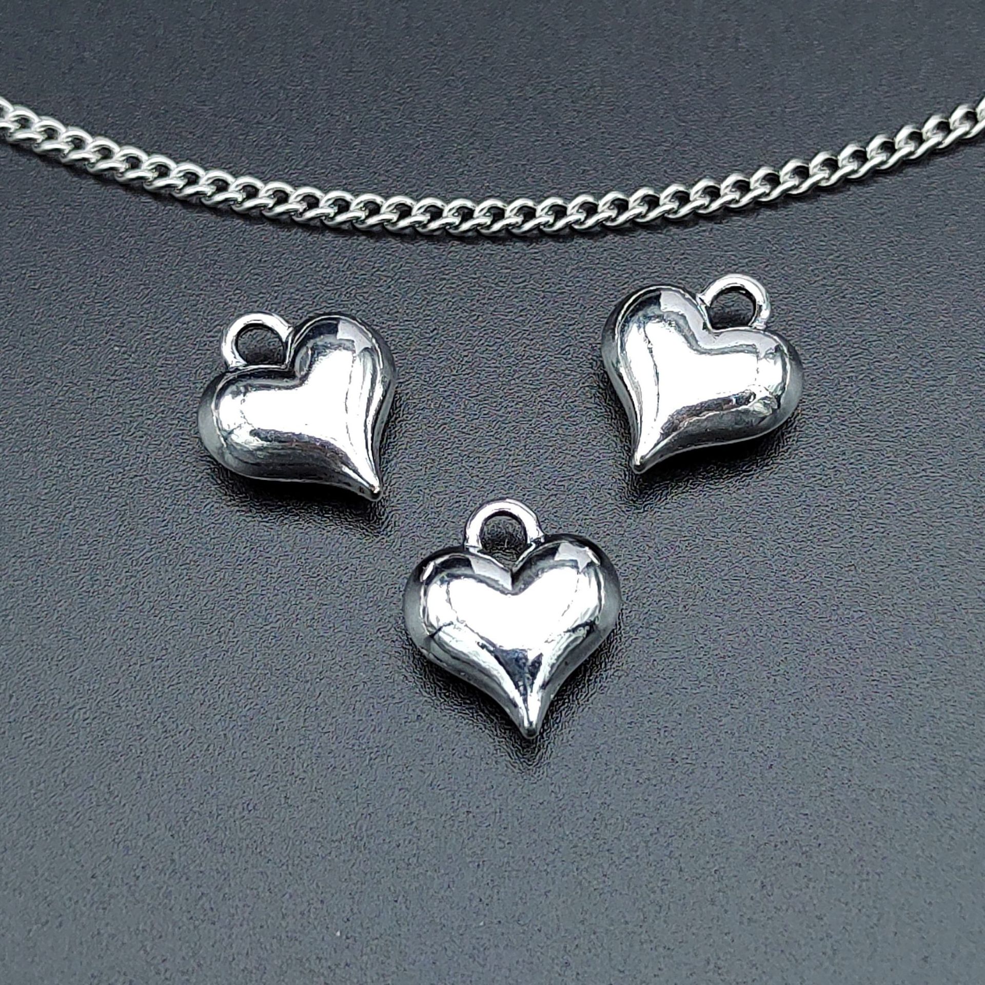 100 PCS/Package Alloy Heart Shape Pendant display picture 2