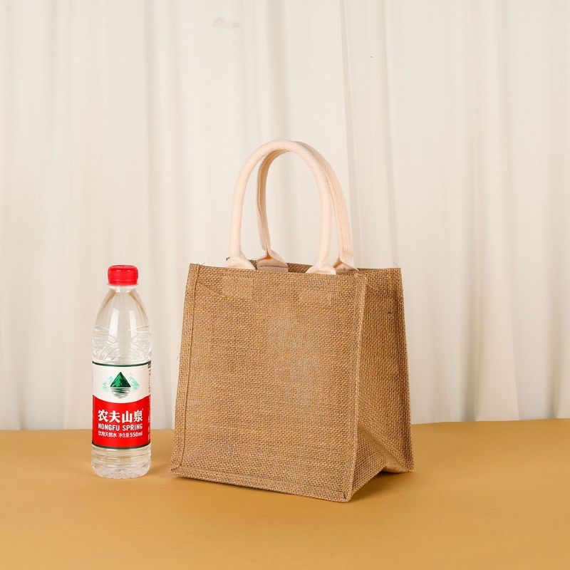 Muji無印良品麻袋diy綿麻リネンお土産ジュートバッグ手提げ袋トートバッグカスタム|undefined
