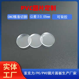 PVC圆片加工防刮pvc垫片PMMA镜片LED手电筒pc镜片 透明亚克力圆片