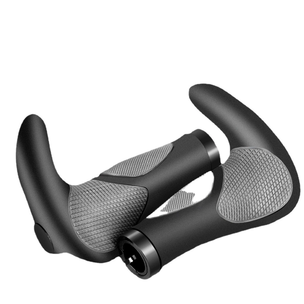 Велосипед Ручка Комплект Горный Велосипед Резиновые Ручки Рога Комплект Горный Велосипед Анти-Скольжения Ручки Двусторонний Замок Ручки Комплект