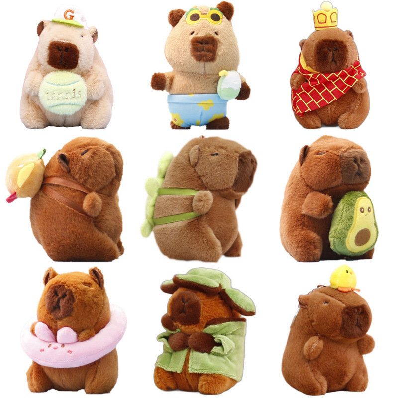 Kapibala Plush Toy Kirby Capybara Doll Cute Doll Bag Pendant Keychain Pendant Wholesale