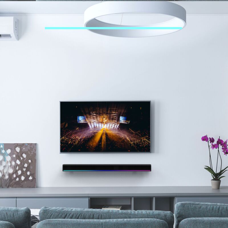 源工場の新型クールなイルミネーションテレビ専用の声覇音響ホームシアターのエコー壁ブルートゥーススピーカー|undefined
