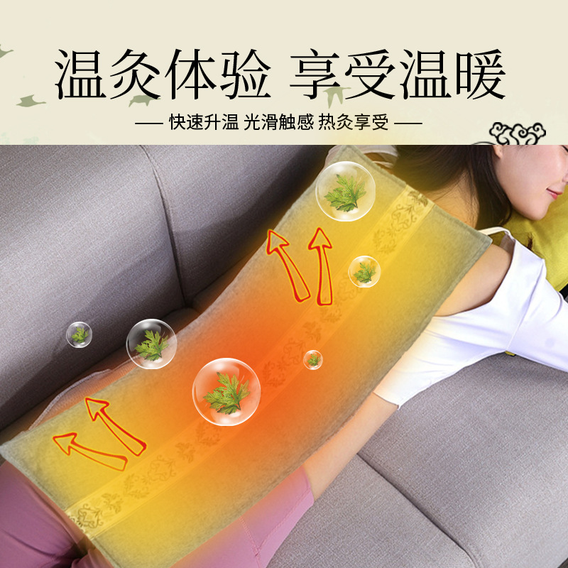 Electric heating salt bag, hot compress bag, coarse sea salt physiotherapy bag, whole body universal palace warmer belt, mugwort hot compress bag wholesale