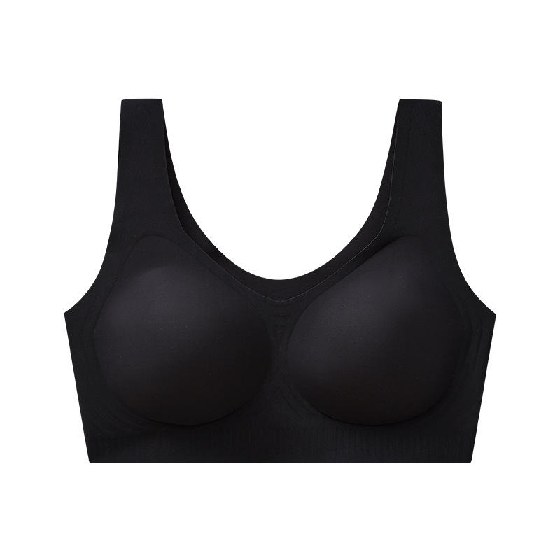 Ou Ruofeng-ropa interior desnuda sin costuras de secado rápido, ropa interior fresca de seda helada, copa fija de gota de agua ligera y transpirable, fábrica de sujetadores para mujer