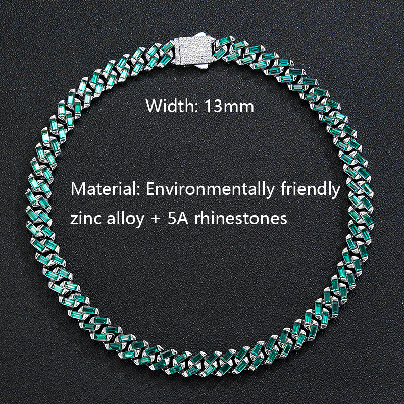 Fashion Geometric Alloy Inlay Rhinestones Unisex Necklace 1 Piece