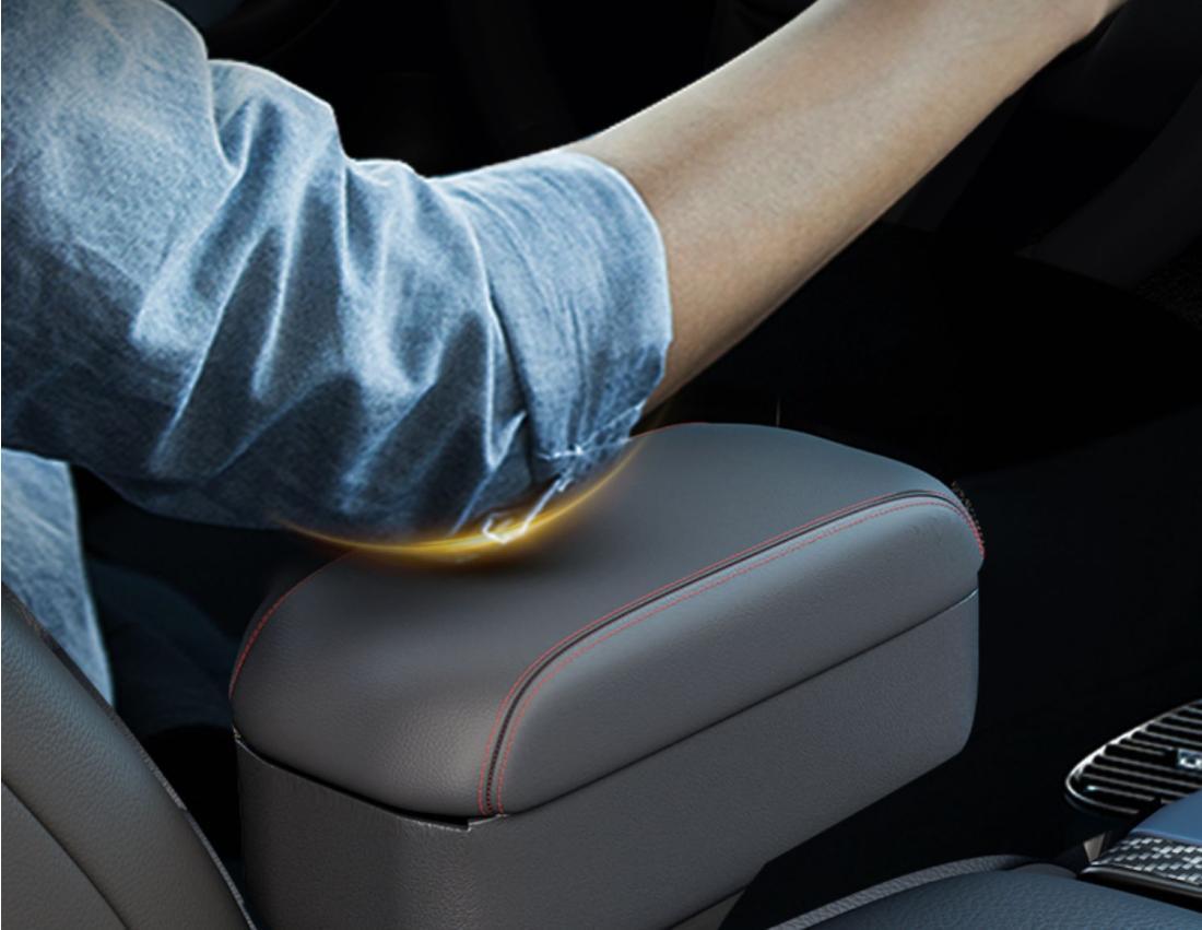 Car armrest box storage box car cup holder seat gap storage box car booster pad elbow support can be raised and lowered