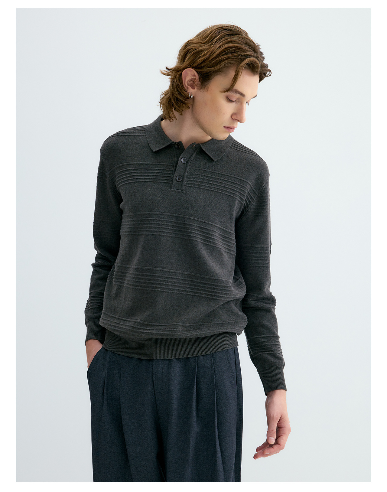 UNF Jacquard 250g Knit Polo