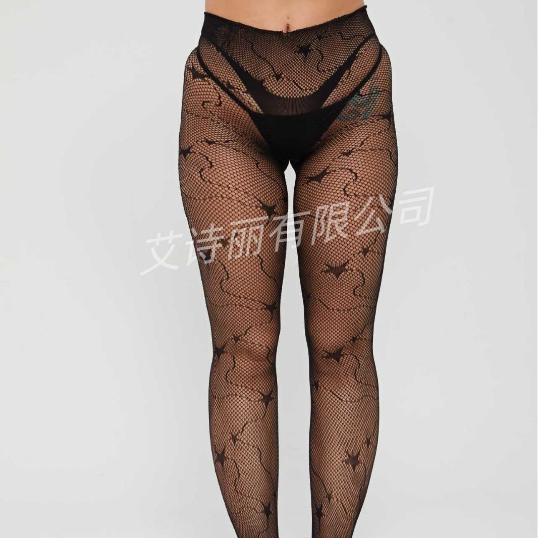 Versatile Pantyhose, Nightclub Style, Black, Bottoming Stockings, Fishnet Stockings, Anti-Snagging Pantyhose