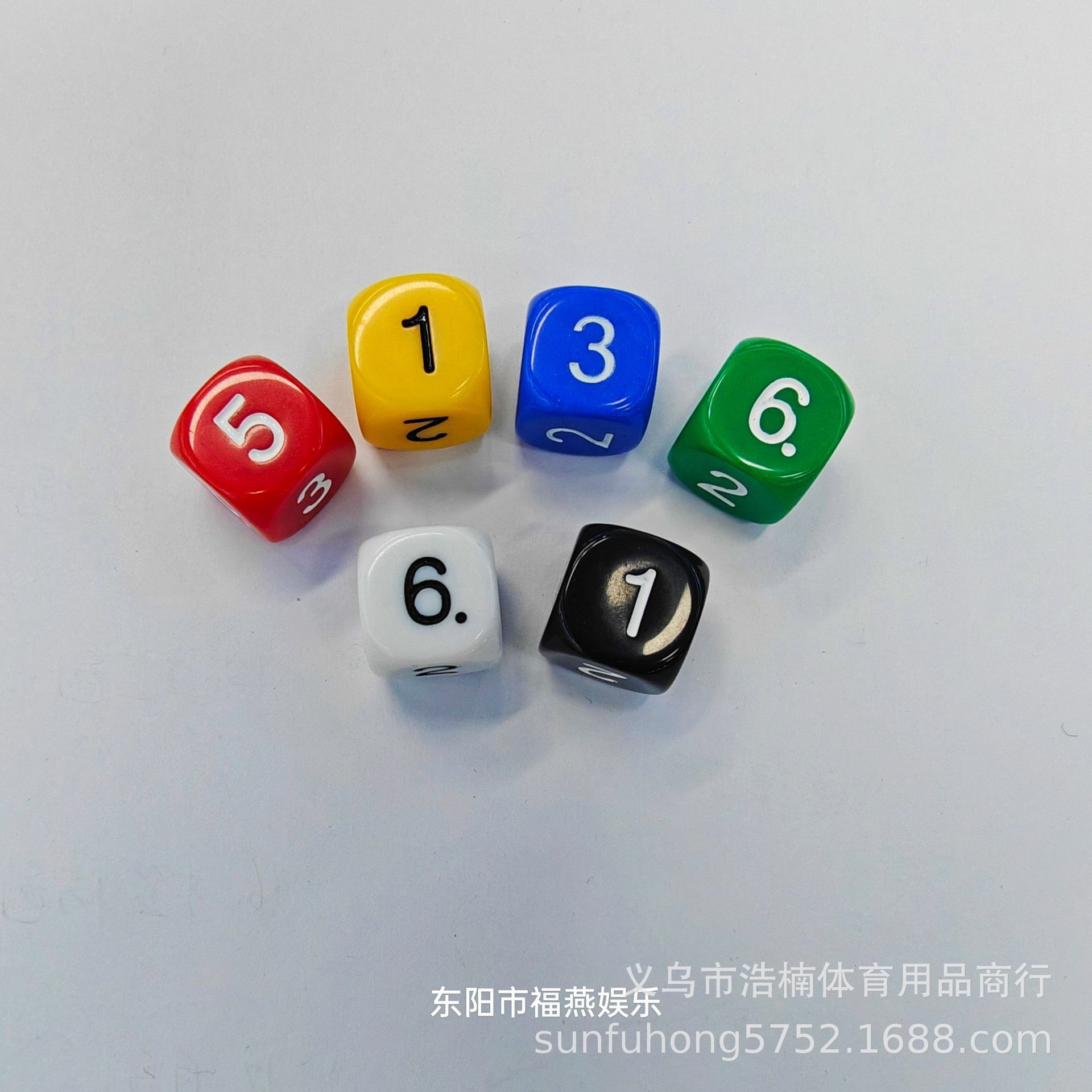 Acrylic digital plastic dice