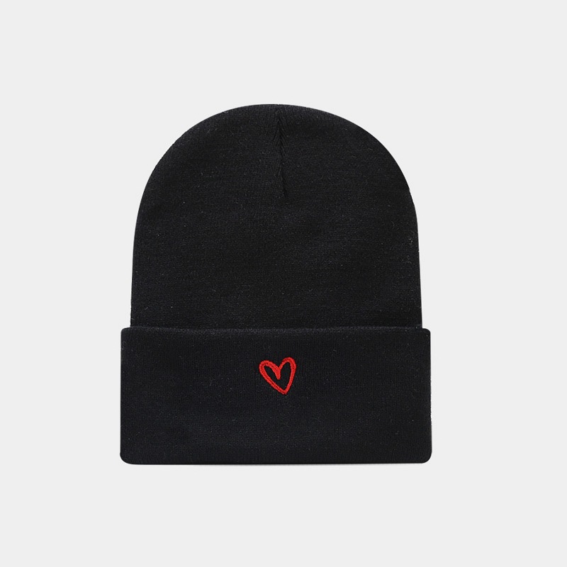 126g Weight Wool Cap Hats Type Daily Occasion Acrylic Material Letter, Rose Pattern Autumn Season Women'S Gender Embroidery Design Fashion Style Crimping Rim Women's Fashion Letter Rose Embroidery Crimping Wool Cap 12
