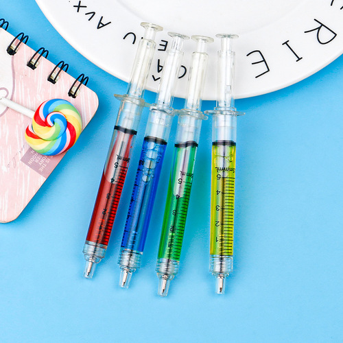 P-1188 Korean cute creative stationery needle syringe advertising fixed syringe ballpoint pen