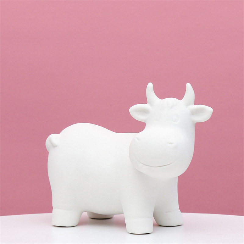 Nordic Luz de lujo creativo decoración de la Oficina de cerámica simple sala de estar decoración del hogar pasillo gabinete del vino decoración de la vaca