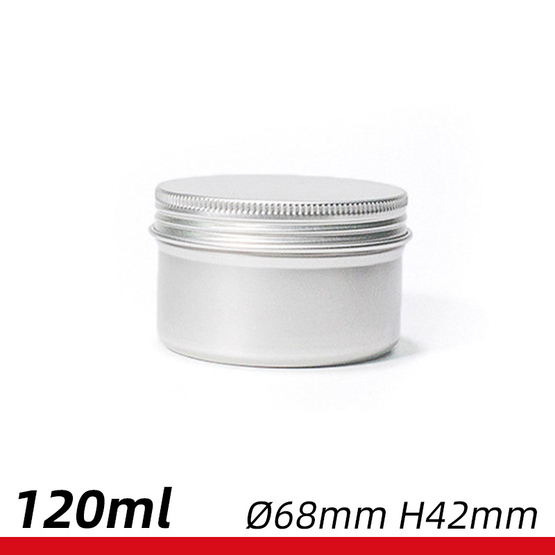 120ml木渣铝罐 68*42mm车蜡铝盒茶叶包装盒 圆形通用紫草膏盒