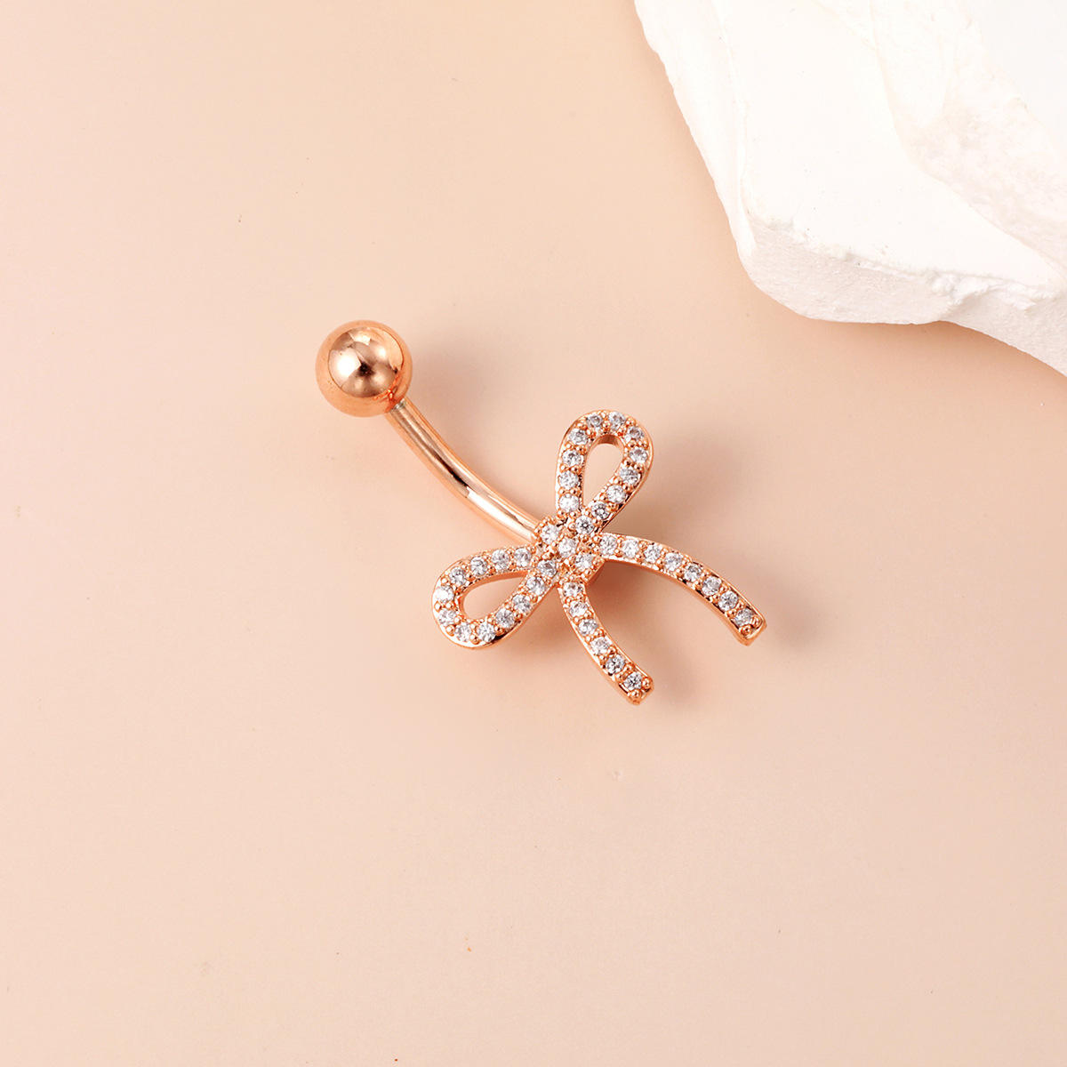 Piercing nombril papillon strass style américain_voghion.com
