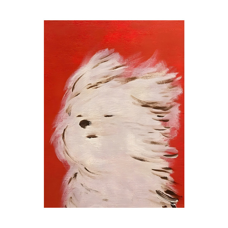 多巴胺小狗客厅装饰画趣味卡通艺术挂画可爱动物儿童房餐厅组合画|undefined