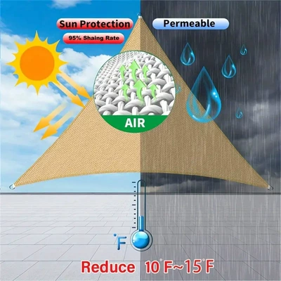 Sunshade Sail, Four-Sided Canopy Sunshade: Avtomobil yan çətirləri