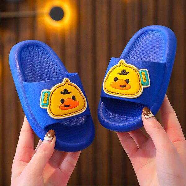 2023 New Kidsren's Slippers for Men and Women 3-12 Years Old, Large, Medium and Small Kidsren, Cute Baby Cartoon Non-Slip Soft Bottom Summer Slippers
