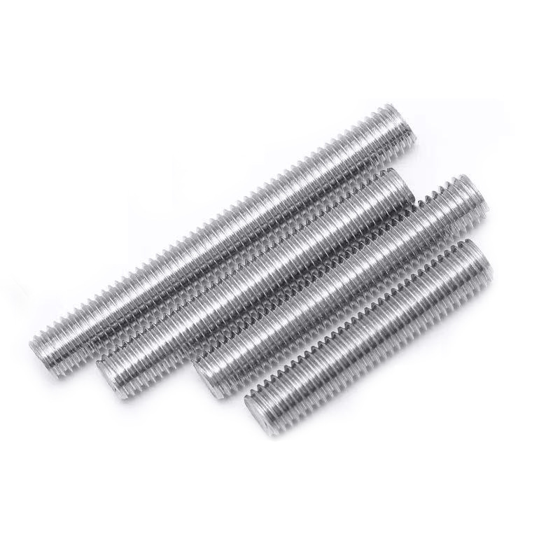 304 stainless steel threaded screw, short threaded rod stud, fully threaded threaded rod, threaded screw, headless bolt DIN976 5