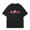 Black red label