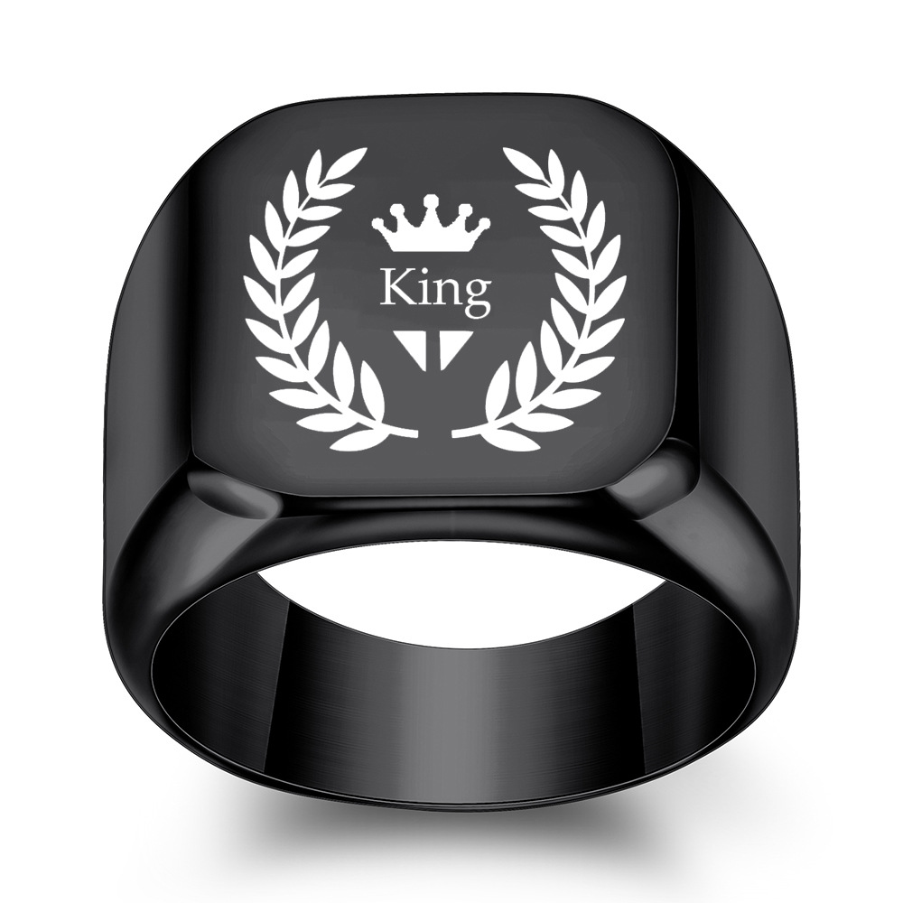 17g Weight Rings Classification 5, 6, 7 Ring Size 1 Piece Quantity Party, Street Occasion Titanium Steel Material Solid Color Pattern All Seasons Season Men's Gender Plating Design Hip-Hop, Simple Style Style Hip-Hop Simple Style Solid Color Titanium Steel Plating Men's Rings Men Band Rings 4