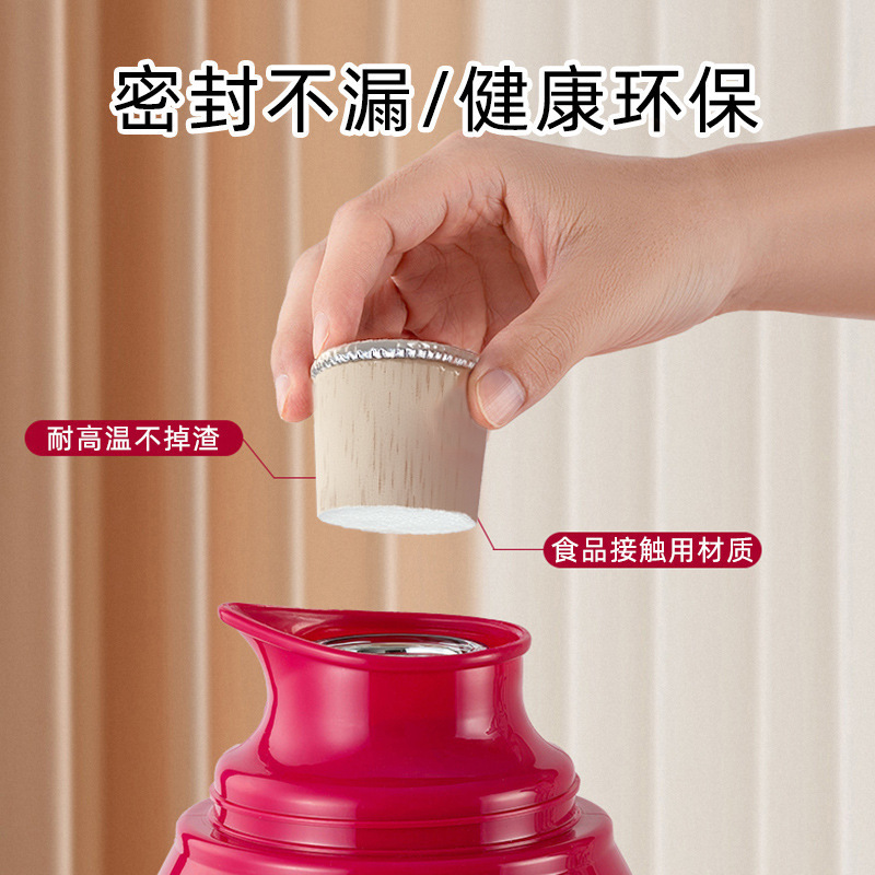Hot Water Bottle Wooden Bottle Stopper Universal Thermos Sealing Lid Environmentally Friendly Solid Wood Durable Non-Deformable Hot Water Bottle Accessories