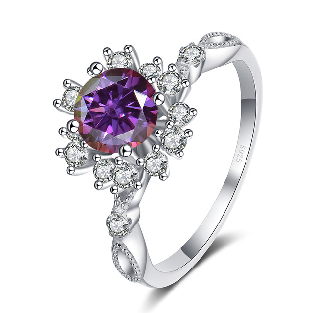 S925 anillo de plata para mujeres ricas flores anillo de diamante de oro de diamante pt950 mozan piedra anillo al por mayor