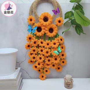 Small sunflower wreath torsion bar diy handmade material package 1182