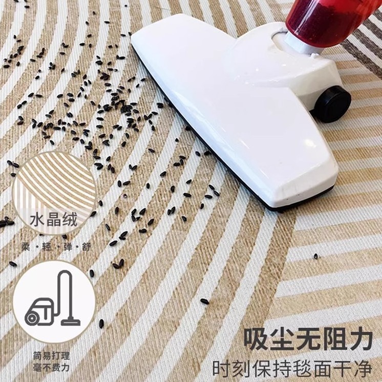 小清新地毯客厅耐磨耐脏易打理水晶绒地垫大面积全铺卧室床边毯子|undefined