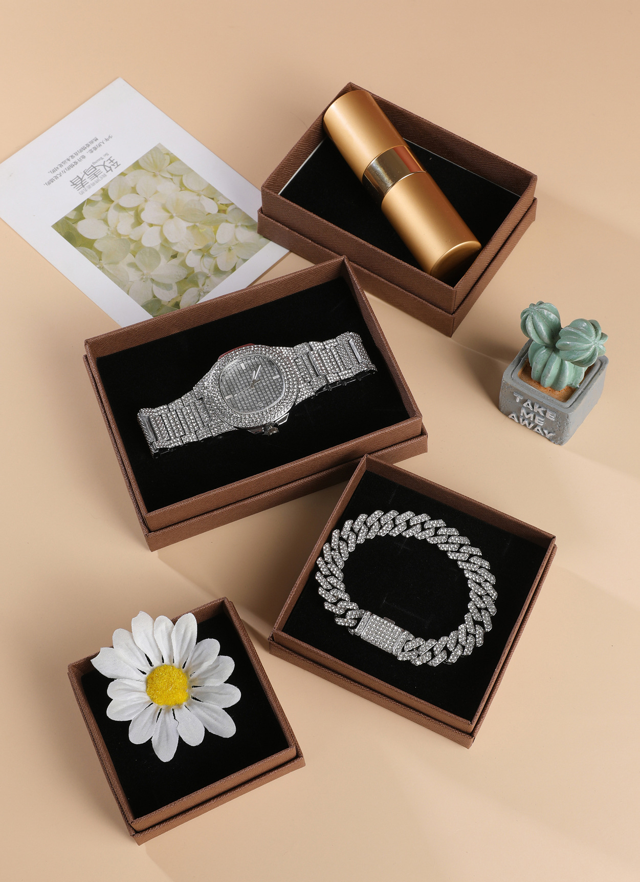 16g Weight Jewelry Boxes Classification 1 Piece Quantity Daily Occasion Solid Color Pattern Fashion Style 1 Piece Fashion Solid Color Paper Jewelry Boxes 3
