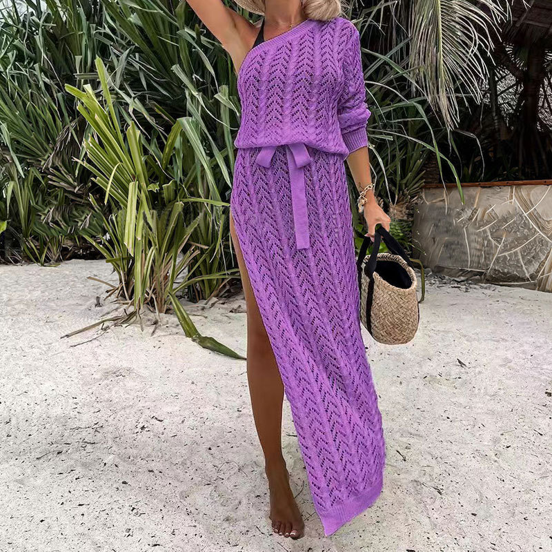 Boat Neck Neckline Regular Fit Fit Type Solid Color Pattern Women's Streetwear Solid Color Hollow Out 1 Piece Tankinis Swimwear