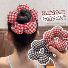 儿童花朵发圈女孩扎头发发饰女童立体头花扎丸子头马尾头饰大肠圈
