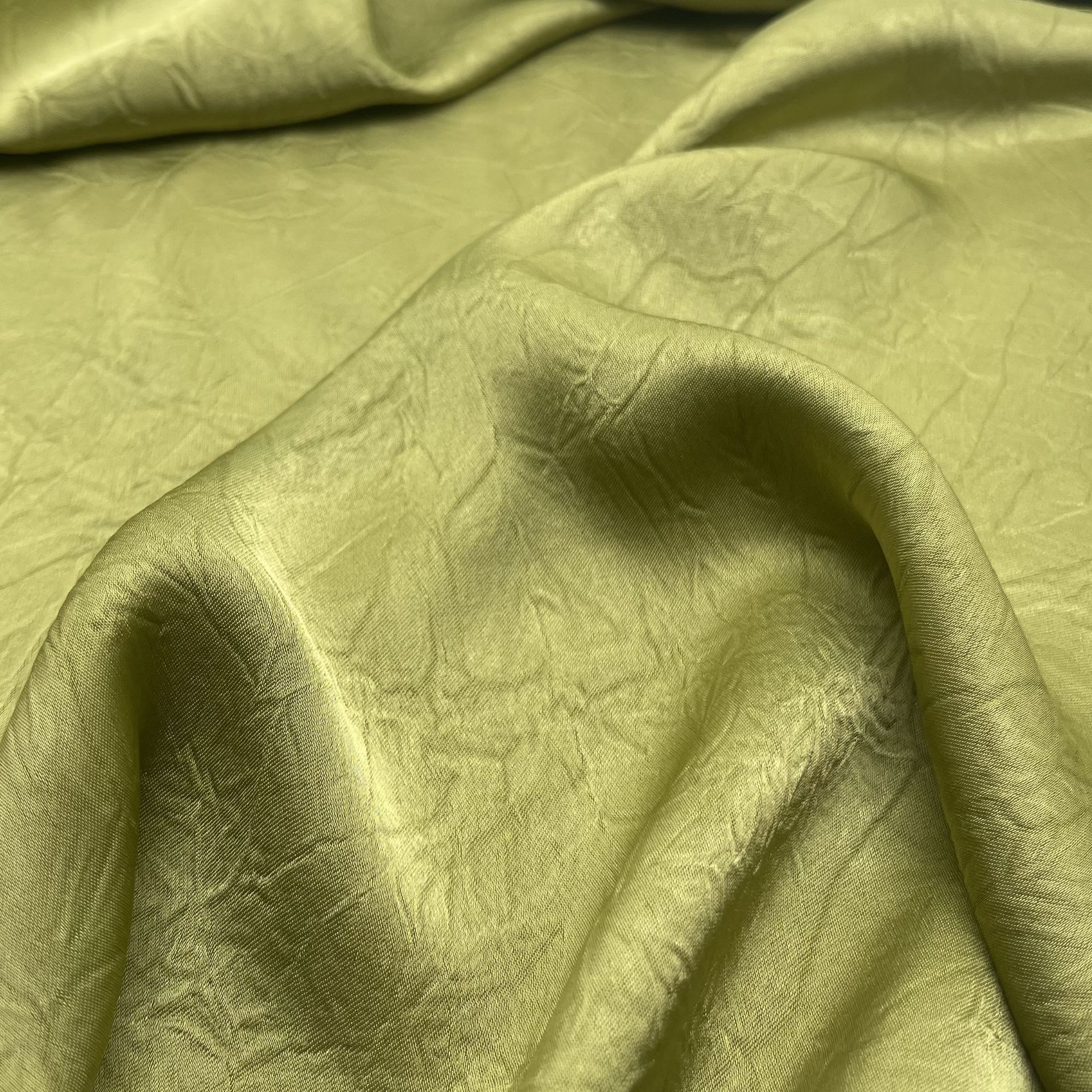 Satin Crackle Jacquard Fabric, Acetate-Imitated Satin Hand-Scraped Cloth, Drapey & Smooth Material for Shirts, Dresses, and Cloud-Like Pants