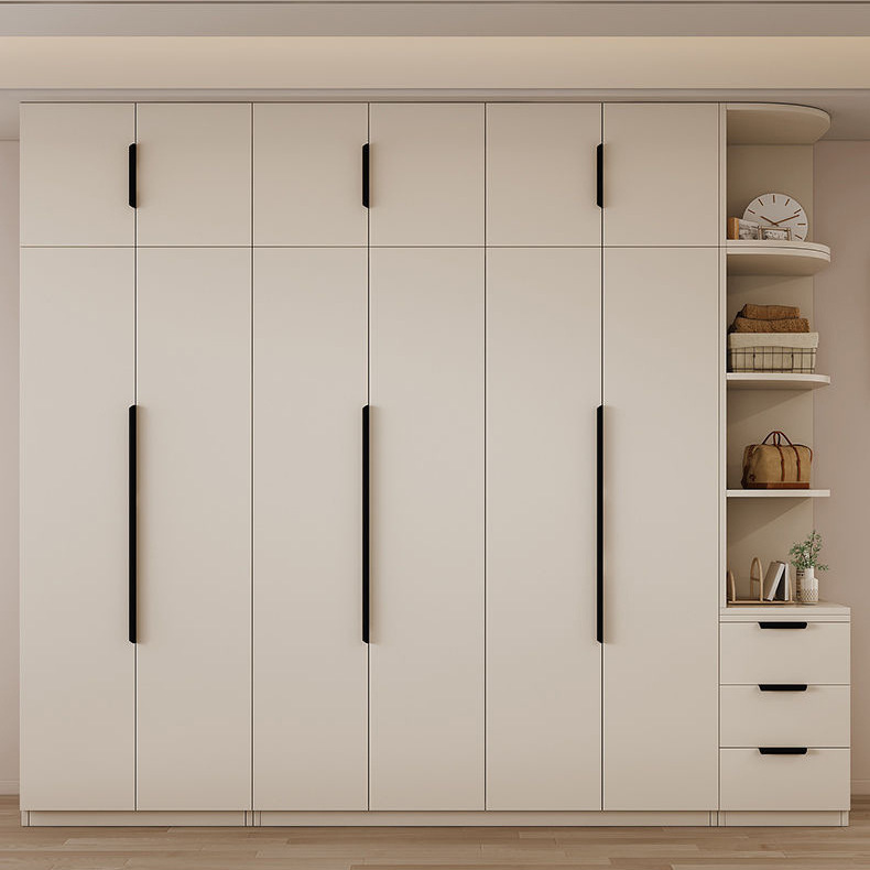Wardrobe Bedroom Light Luxury Cream Style One-Door to Top Large Wardrobe Combination Rental Home Storage Storage Wardrobe Cabinet