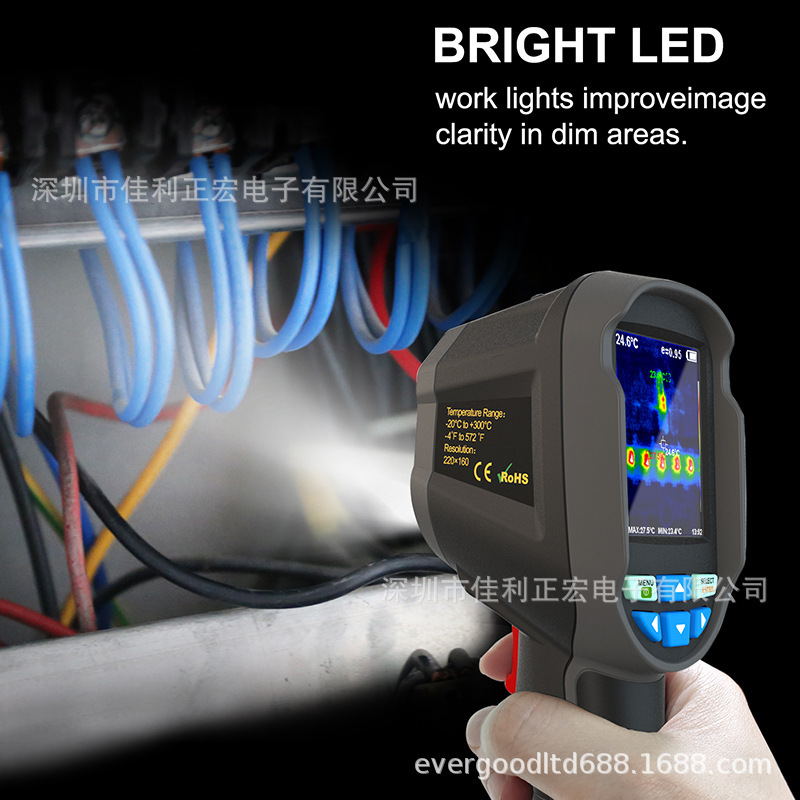 红外热成像仪HT-04红外线测温仪-20~300℃高清摄像头红外检测仪
