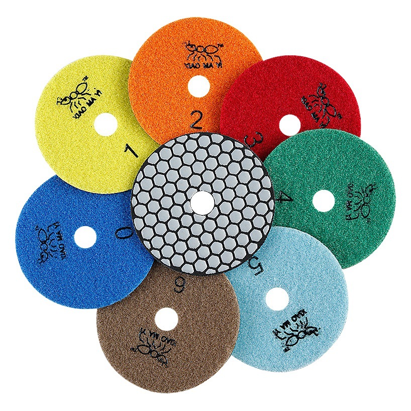 Pequeña hormiga mármol seco molienda pieza granito piedra pulido azulejo biselado recorte artefacto amoladora angular pieza de molienda