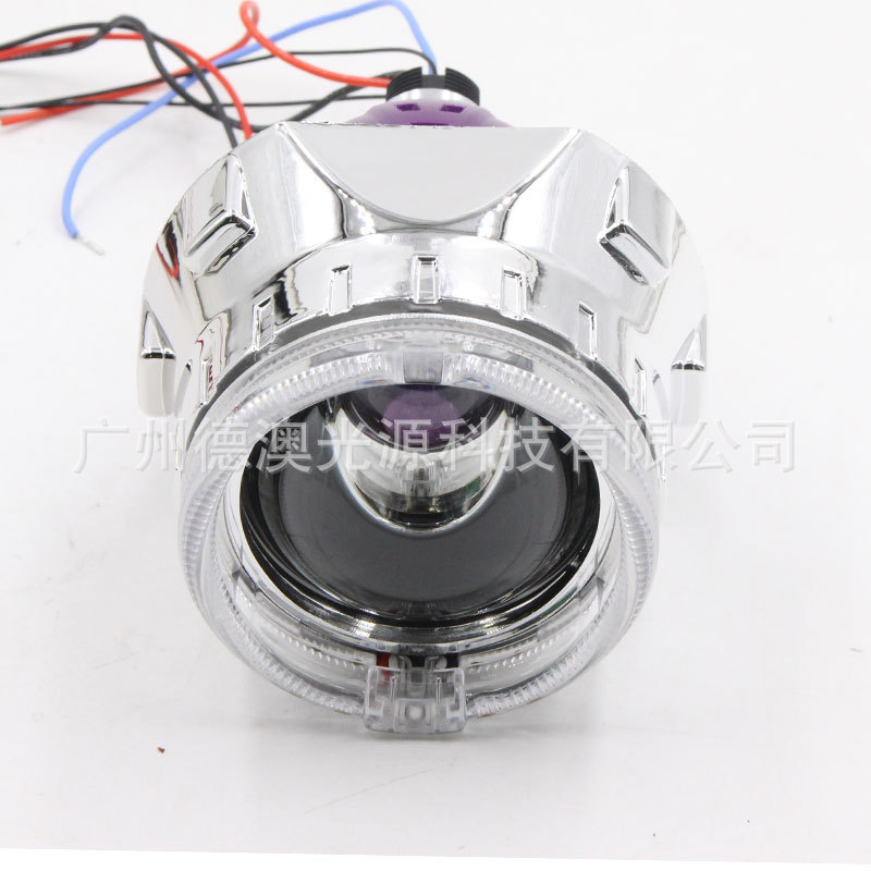 Nuevo láser de un solo automóvil directo LED delantero de lente de doble luz luz de automóvil resaltado automóvil reformado LED delantero 2.5